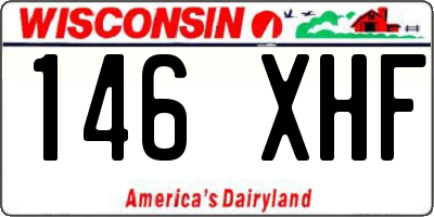 WI license plate 146XHF