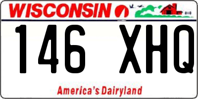 WI license plate 146XHQ