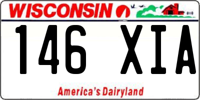 WI license plate 146XIA