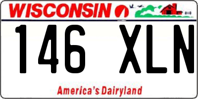 WI license plate 146XLN