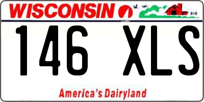 WI license plate 146XLS