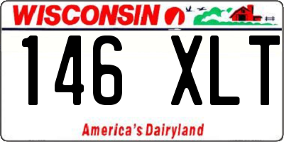 WI license plate 146XLT