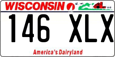 WI license plate 146XLX