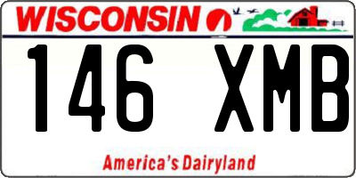WI license plate 146XMB
