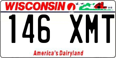 WI license plate 146XMT