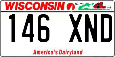 WI license plate 146XND