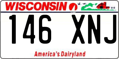 WI license plate 146XNJ
