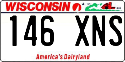 WI license plate 146XNS