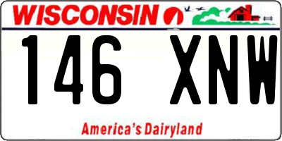 WI license plate 146XNW