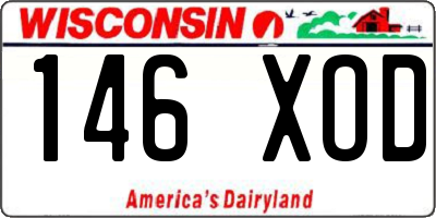 WI license plate 146XOD