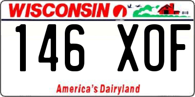 WI license plate 146XOF