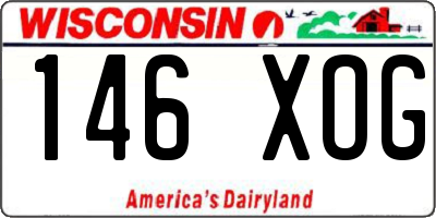WI license plate 146XOG