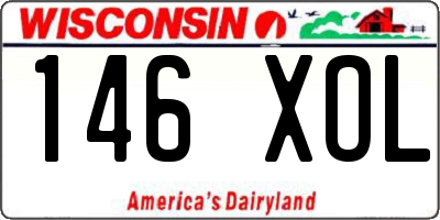 WI license plate 146XOL