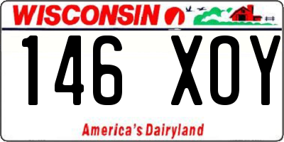 WI license plate 146XOY