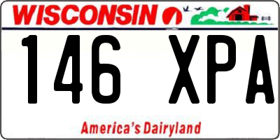 WI license plate 146XPA