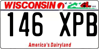 WI license plate 146XPB