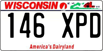 WI license plate 146XPD