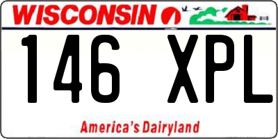 WI license plate 146XPL