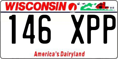 WI license plate 146XPP