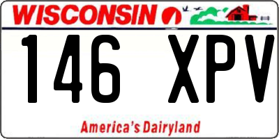 WI license plate 146XPV