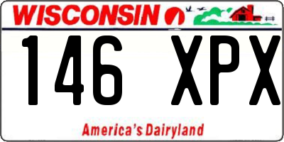 WI license plate 146XPX