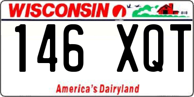 WI license plate 146XQT