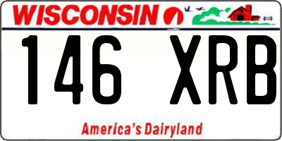 WI license plate 146XRB