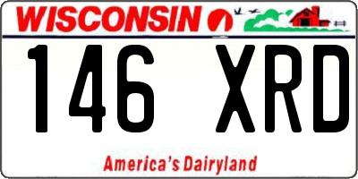 WI license plate 146XRD
