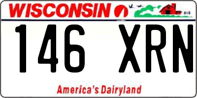 WI license plate 146XRN