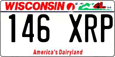 WI license plate 146XRP