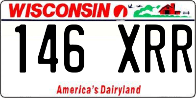 WI license plate 146XRR
