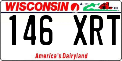 WI license plate 146XRT