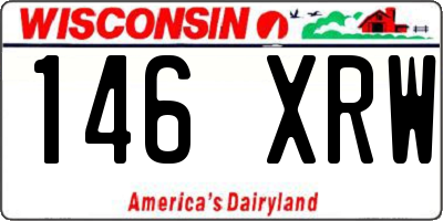 WI license plate 146XRW