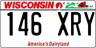 WI license plate 146XRY
