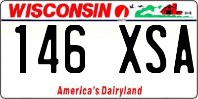 WI license plate 146XSA