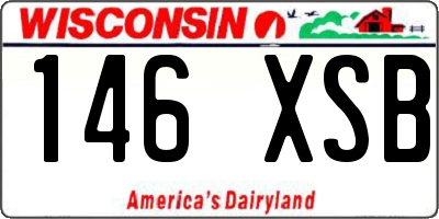 WI license plate 146XSB