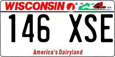 WI license plate 146XSE