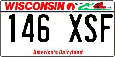 WI license plate 146XSF