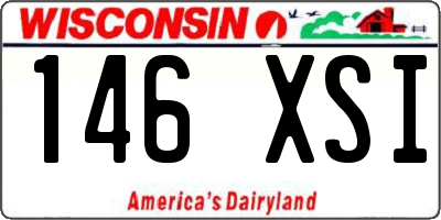 WI license plate 146XSI