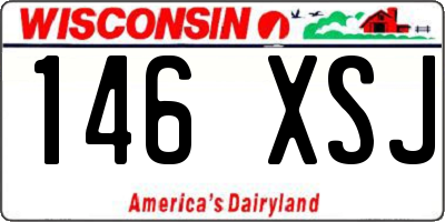 WI license plate 146XSJ