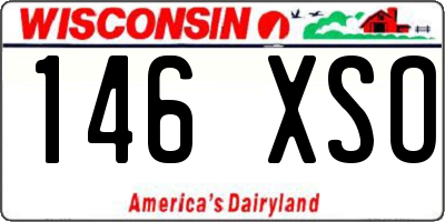 WI license plate 146XSO