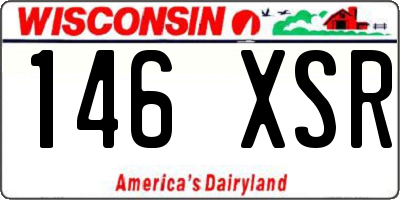 WI license plate 146XSR