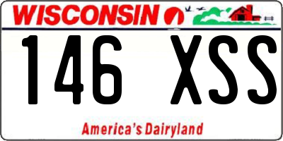 WI license plate 146XSS