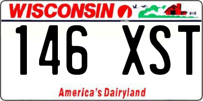 WI license plate 146XST