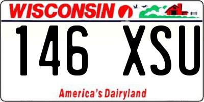 WI license plate 146XSU