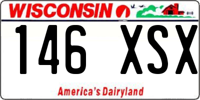 WI license plate 146XSX