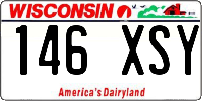 WI license plate 146XSY