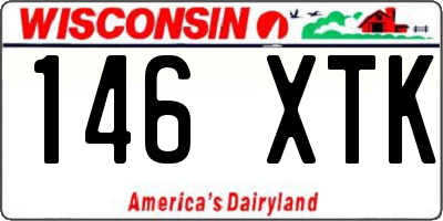 WI license plate 146XTK