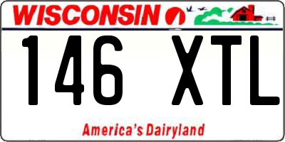 WI license plate 146XTL