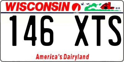 WI license plate 146XTS
